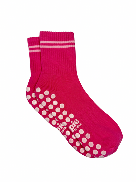 hot pink grip socks