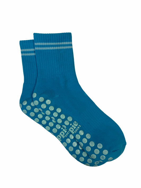 electric blue grip socks